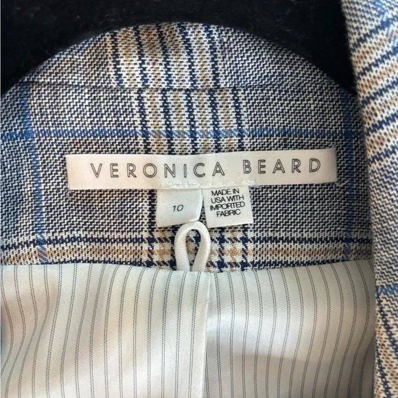 Veronica Beard Plaid Double-Breasted Blazer - Picture 3 of 5
